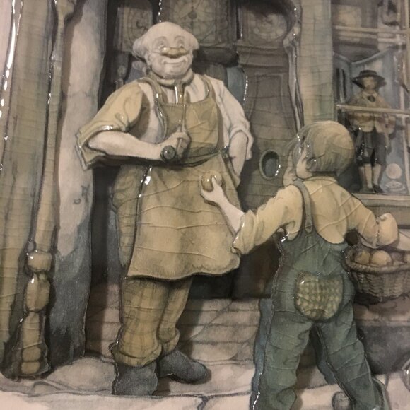 Handmade Paper Tole Professionally Framed Anton Pieck Print - Picture 6 of 13